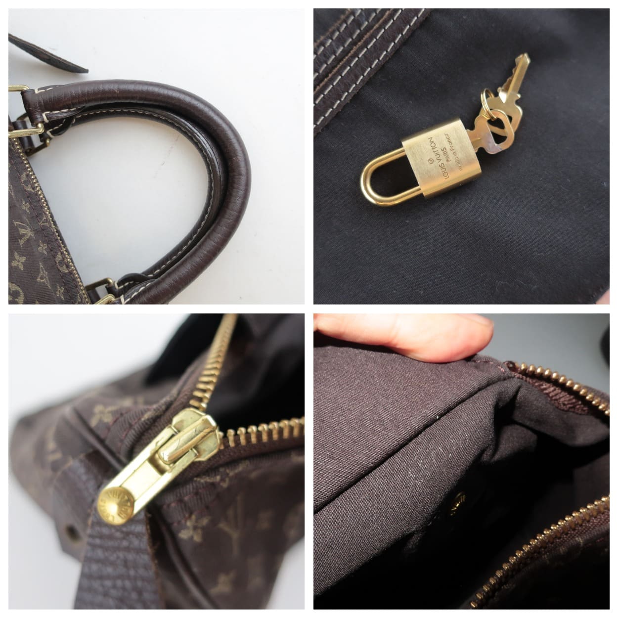♧❤️♤ Louis Vuitton Schlüsseletui Mini Lin Denim