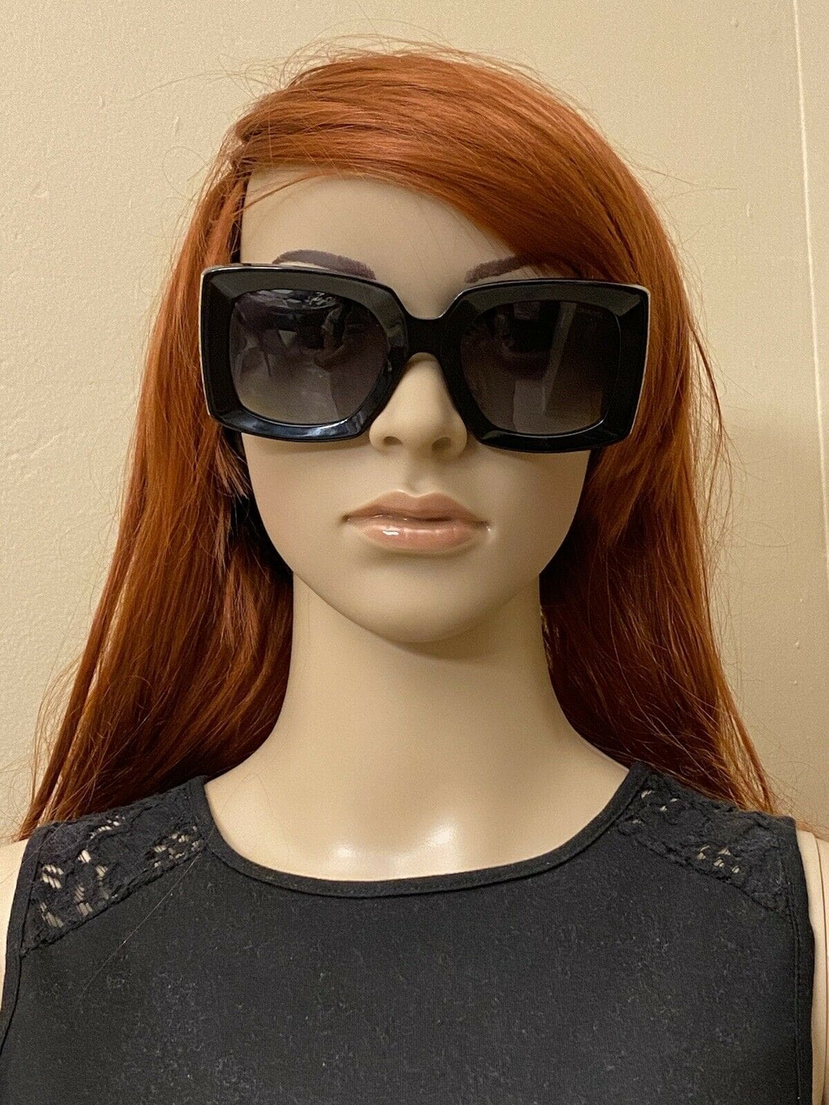 Brand New Square Chanel Sunglasses - Model 5435 BLACK - COCO CHANEL-CC Logo  - Reetzy