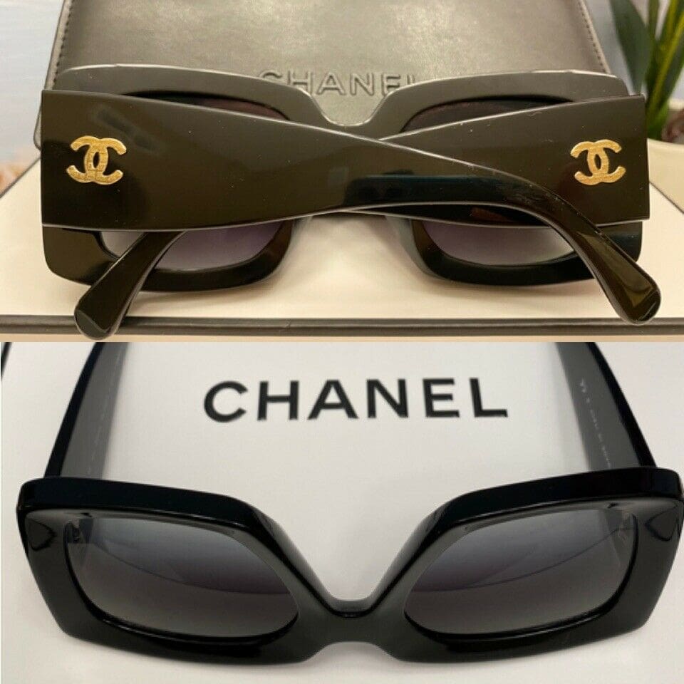 Brand New Square Chanel Sunglasses – Model 5435 BLACK – COCO 