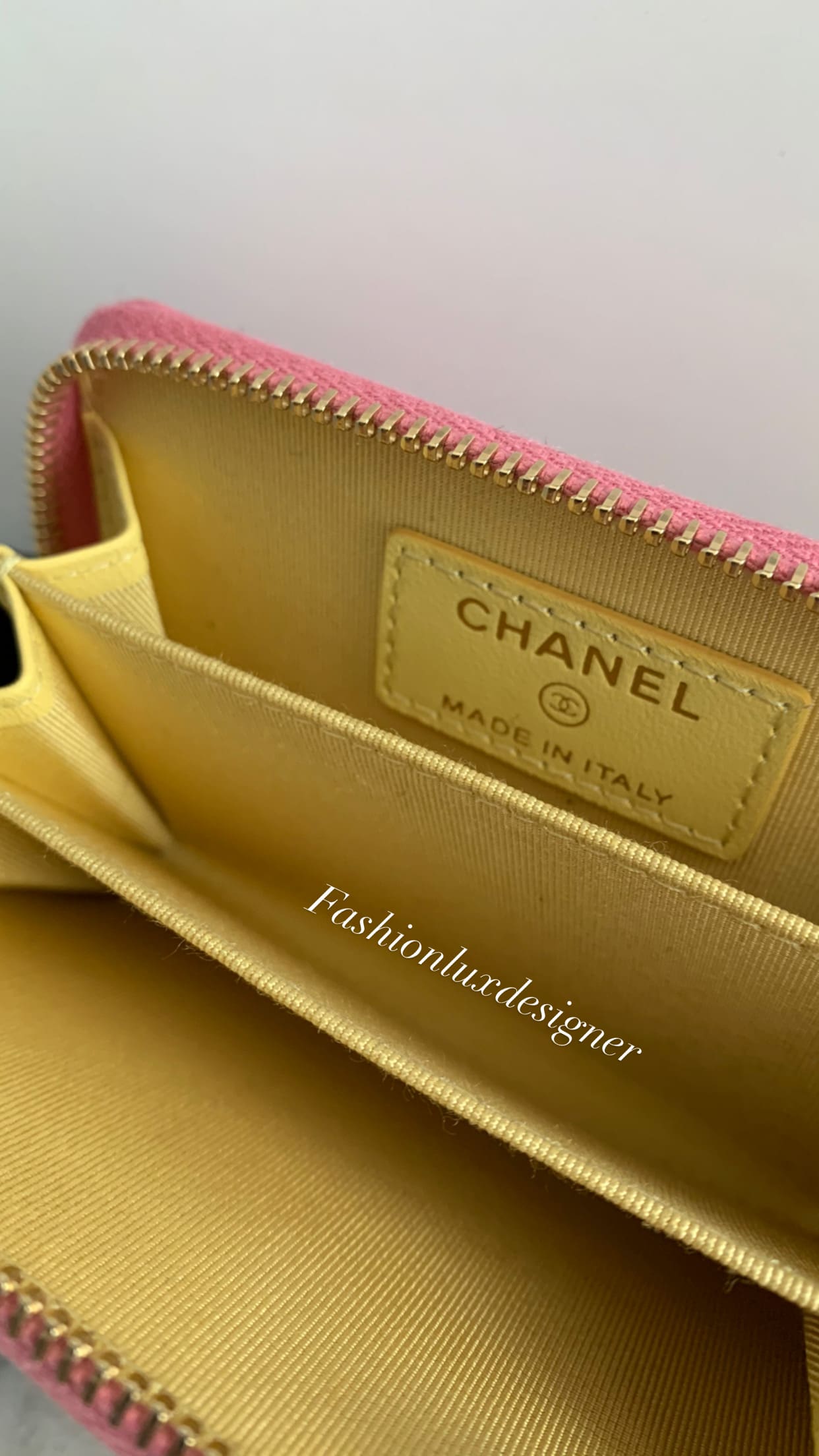 Chanel card holder Pink Leather ref.350199 - Joli Closet