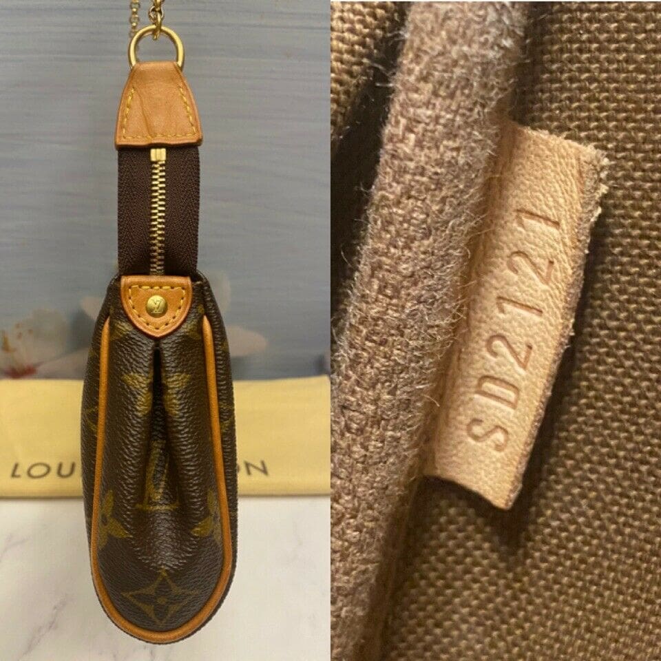 Louis Vuitton Eva Monogram Clutch Crossbody (SD2121)+ Dust Bag