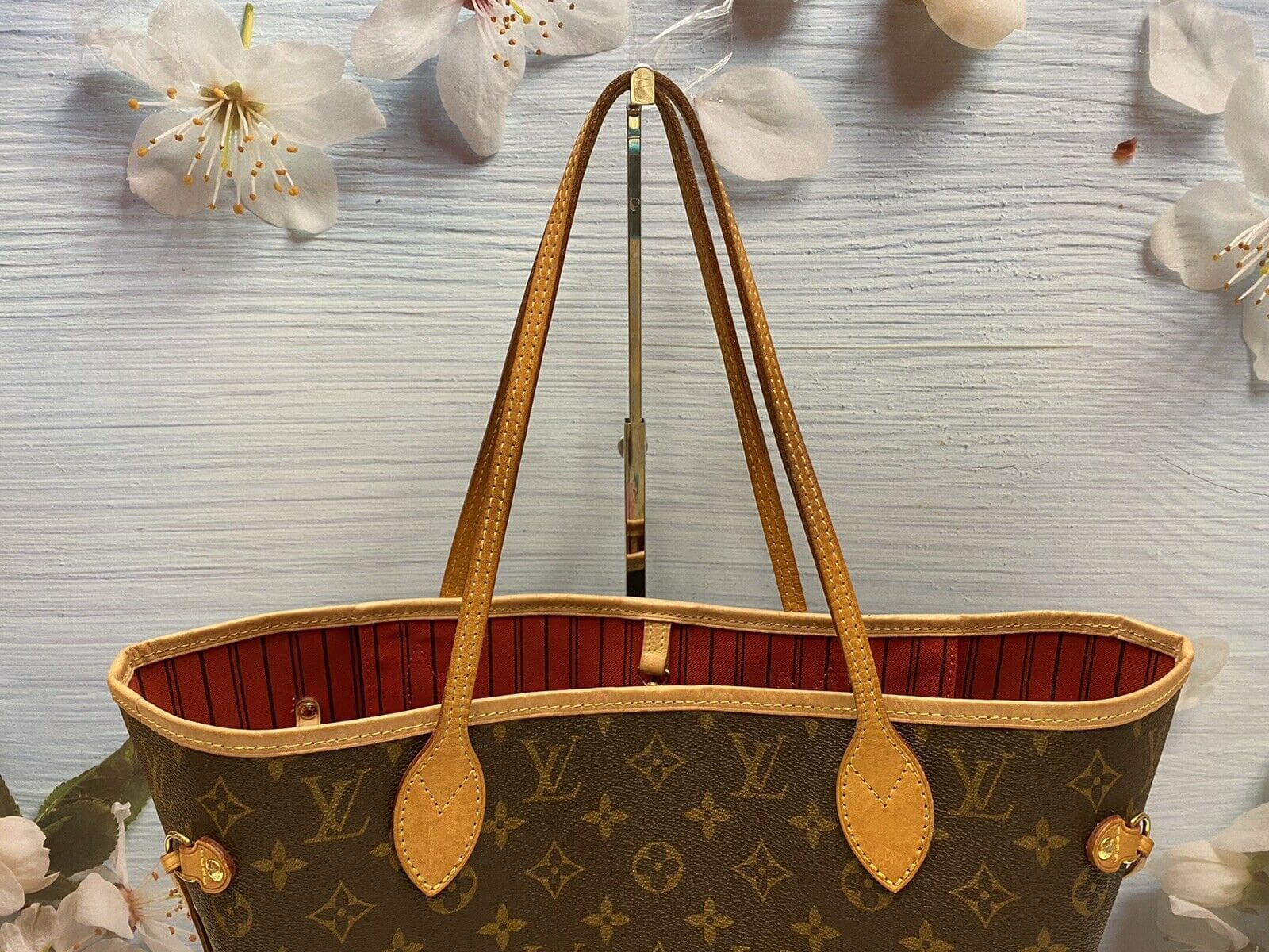 Louis Vuitton Monogram Neverfull MM NM Cerise