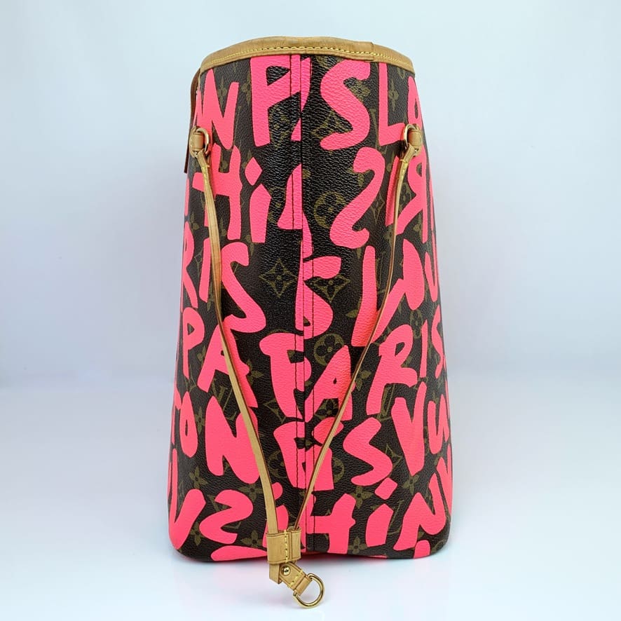 Limited Edition Neverfull GM in Graffiti Fuschia / Hot Pink (SP0049) -  Reetzy