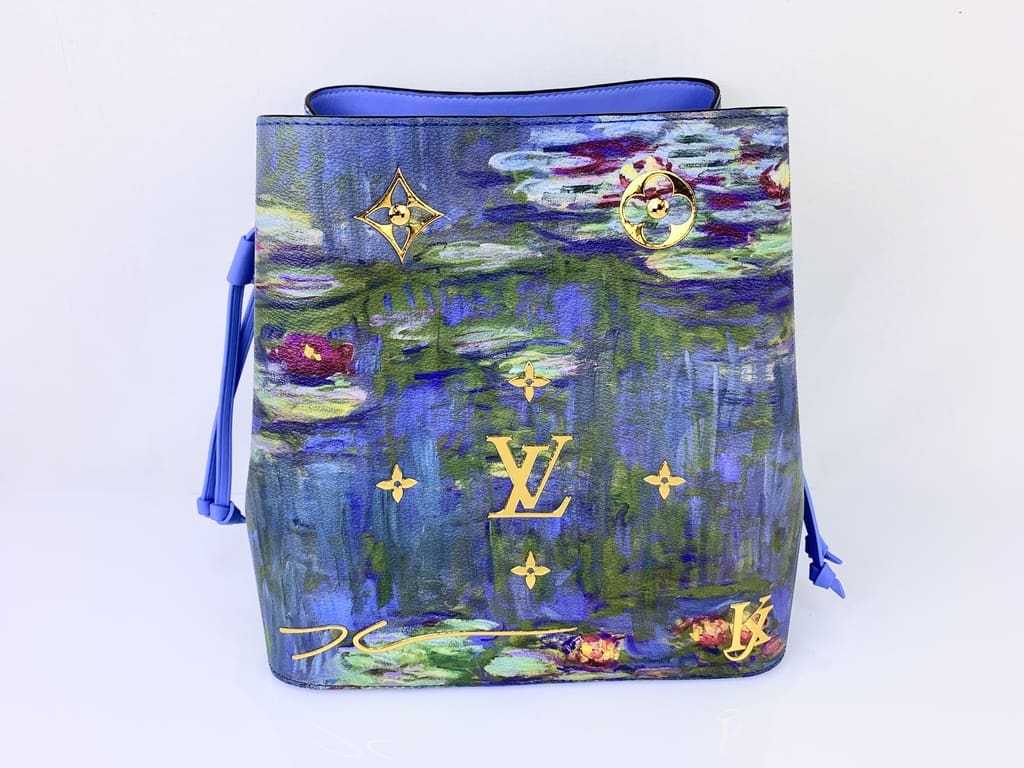 Louis Vuitton Clutch Monet Masters Jeff Koons Periwinkle Multicolor in  Coated Canvas with Brass - US
