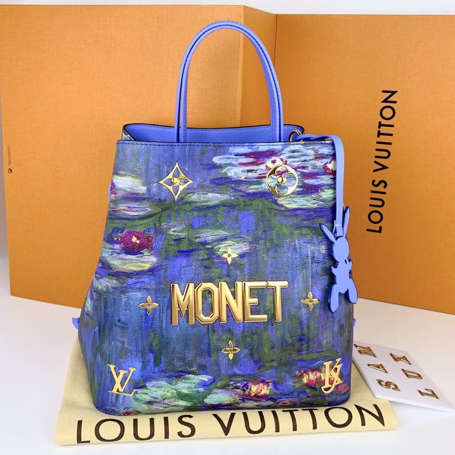 LIKE NEW) Limited Edition Jeff Koons x Louis Vuitton Masters Collection -  Monet NeoNoe (SP4137) - Reetzy