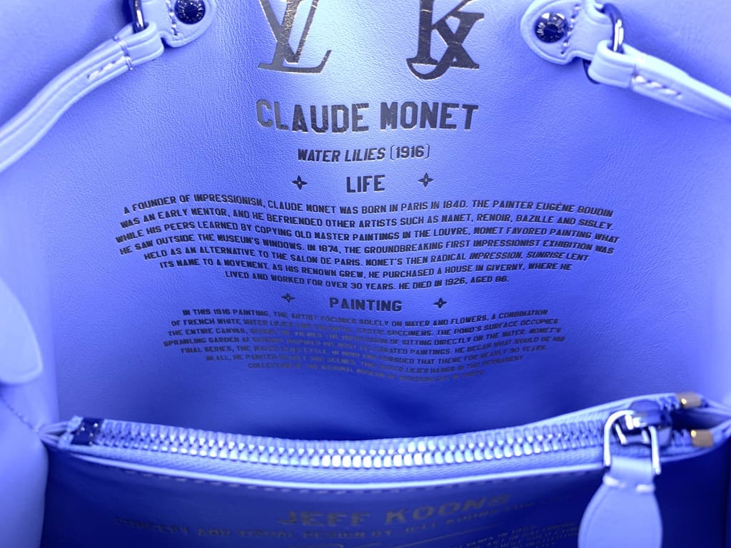 Louis Vuitton x Jeff Koons Pochette Claude Monet Masters MM