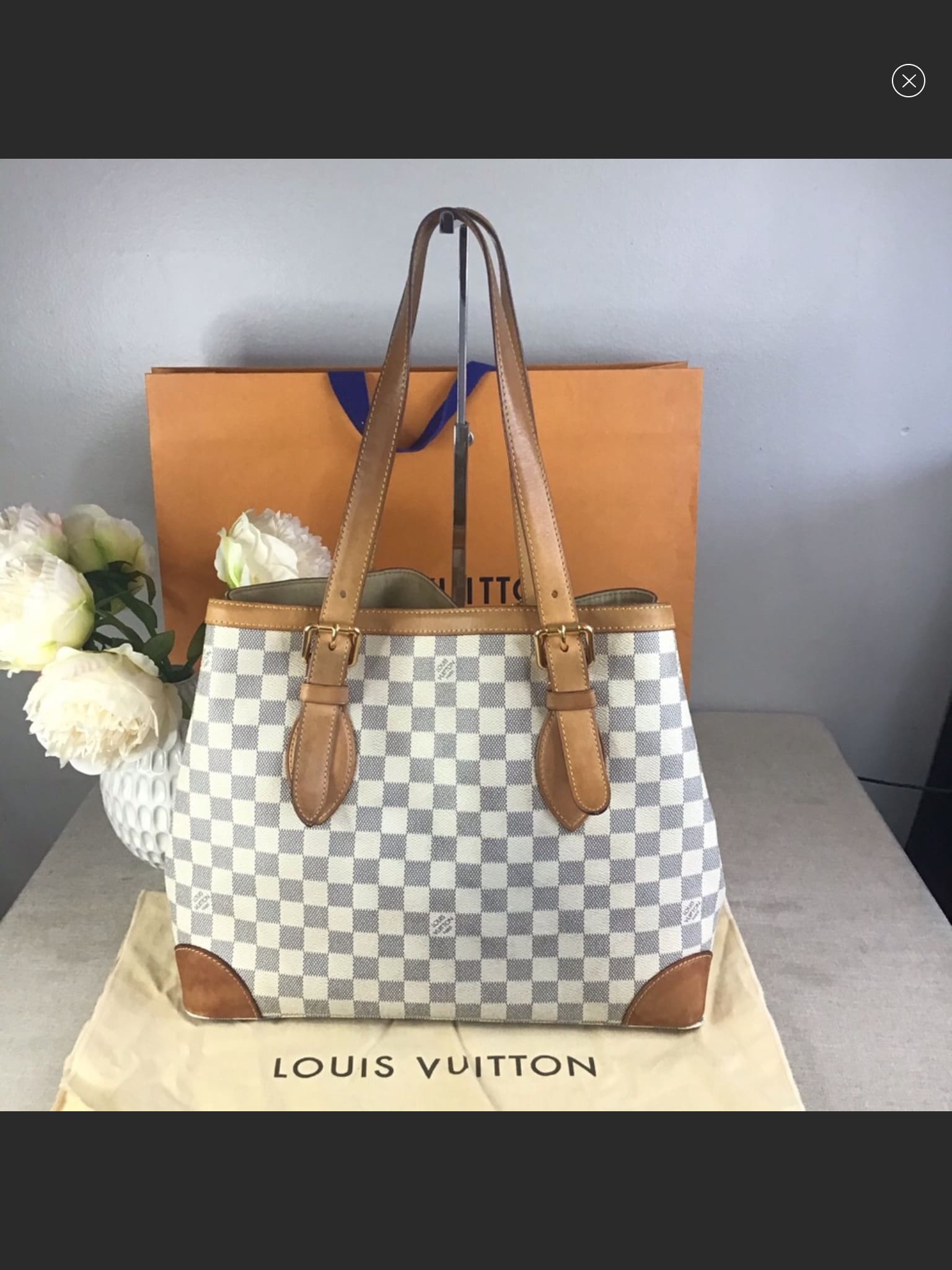 Louis Vuitton Hampstead MM Damier Ebene Shoulder Bag on SALE
