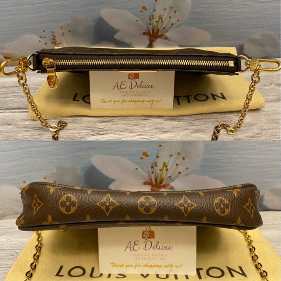 Louis Vuitton Favorite MM Monogram Chain Clutch Crossbody (DU0124) - Reetzy