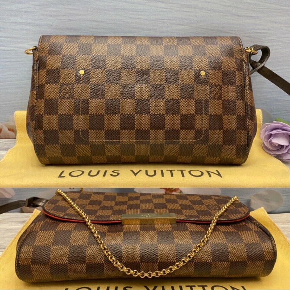 ❤️‍🩹SOLD❤️‍🩹 Louis Vuitton Favorite MM Damier Ebene Clutch Crossbody Bag(DU2127)  - Reetzy