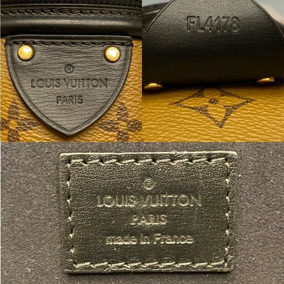 Louis Vuitton City Malle Handbag Reverse Monogram Canvas and Leather MM