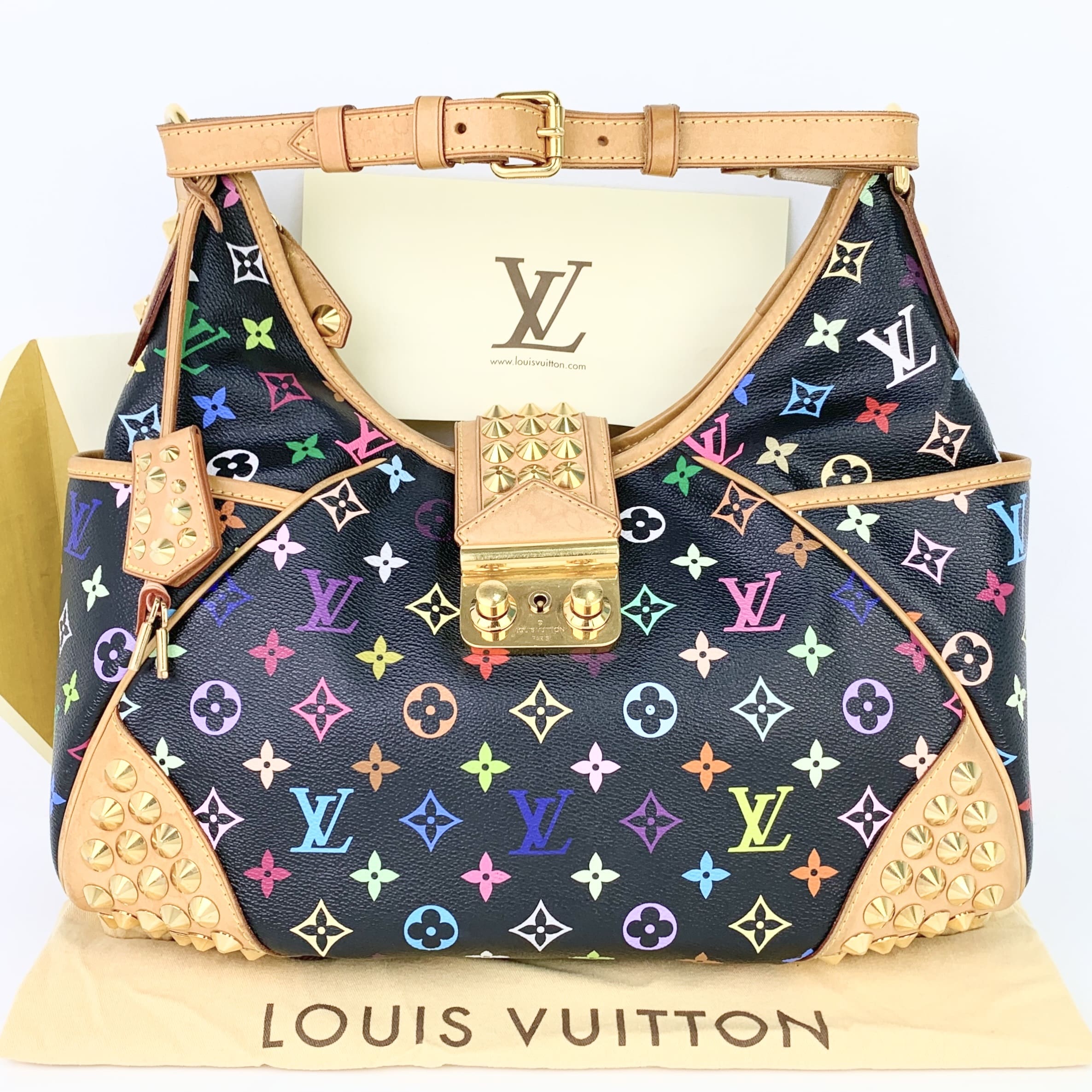Louis Vuitton Chrissie MM in Noir Black Multicolor Limited Edition