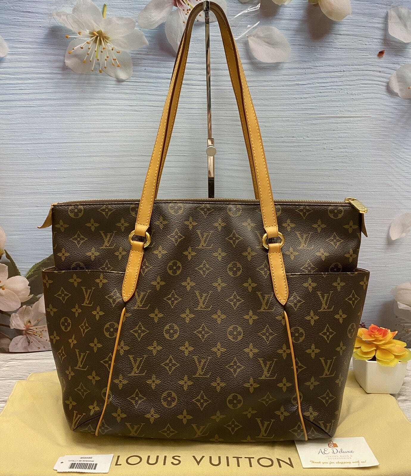 Louis Vuitton Totally MM Monogram Shoulder Bag Purse Tote (FL0181