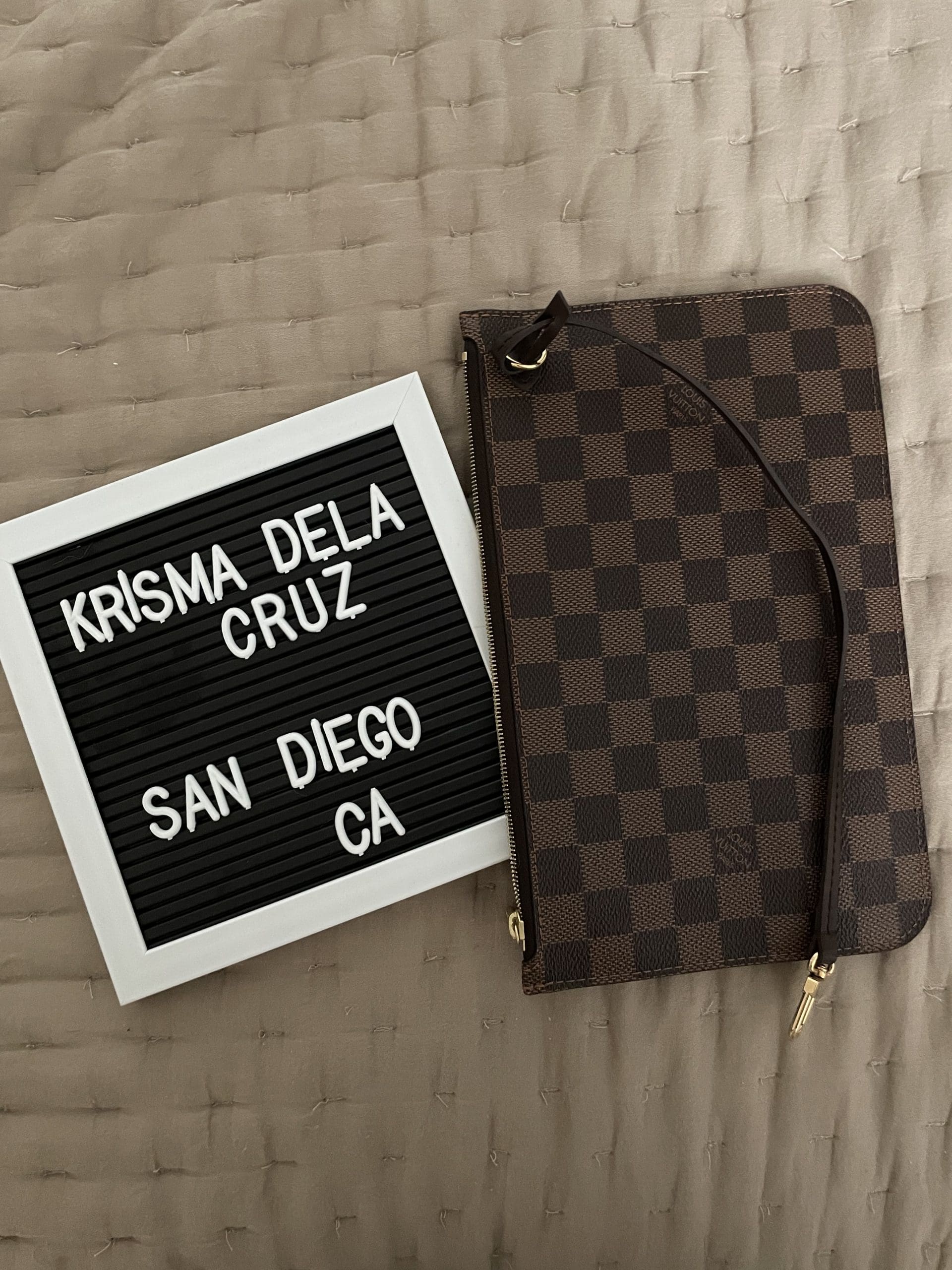 Brand New Key Pouch Damier Ebene - Reetzy