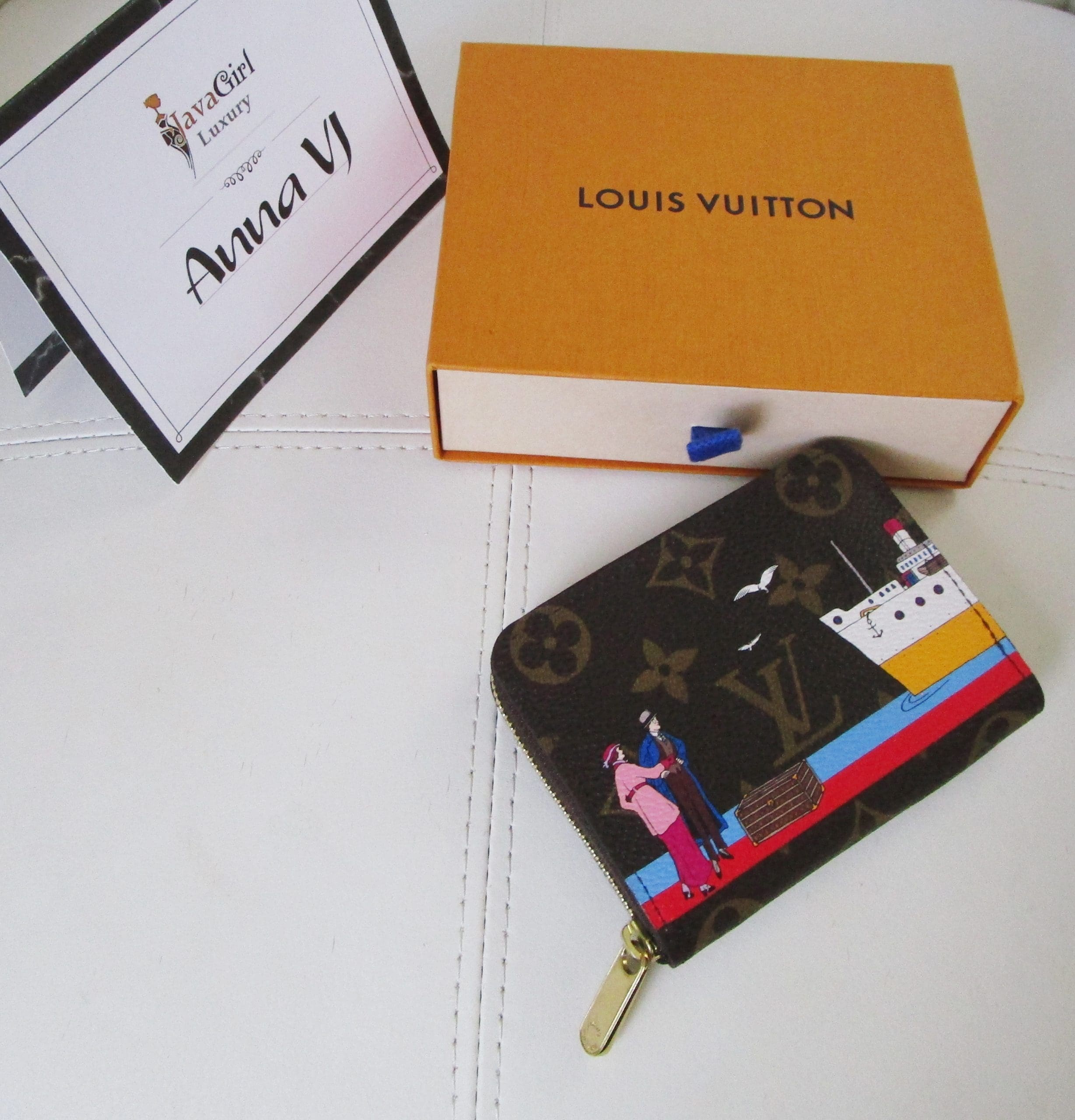 Louis Vuitton Limited Edition Monogram Canvas Animation Transatlantic Zippy Wallet (SHF-xi7jMF)