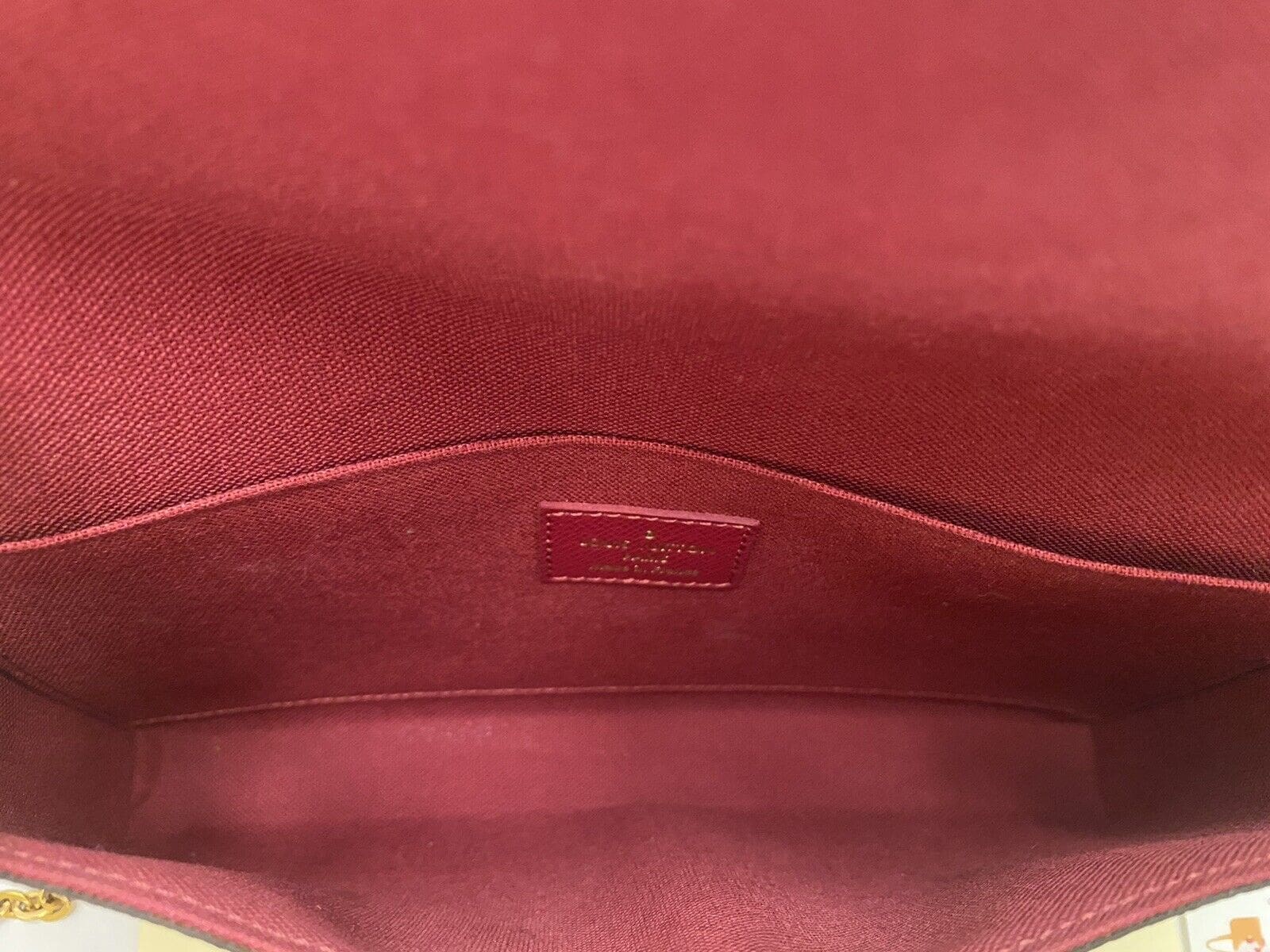 🌸 Louis Vuitton Felicie Monogram Fuchsia Clutch Crossbody (SP2186) +  Receipt 🌸