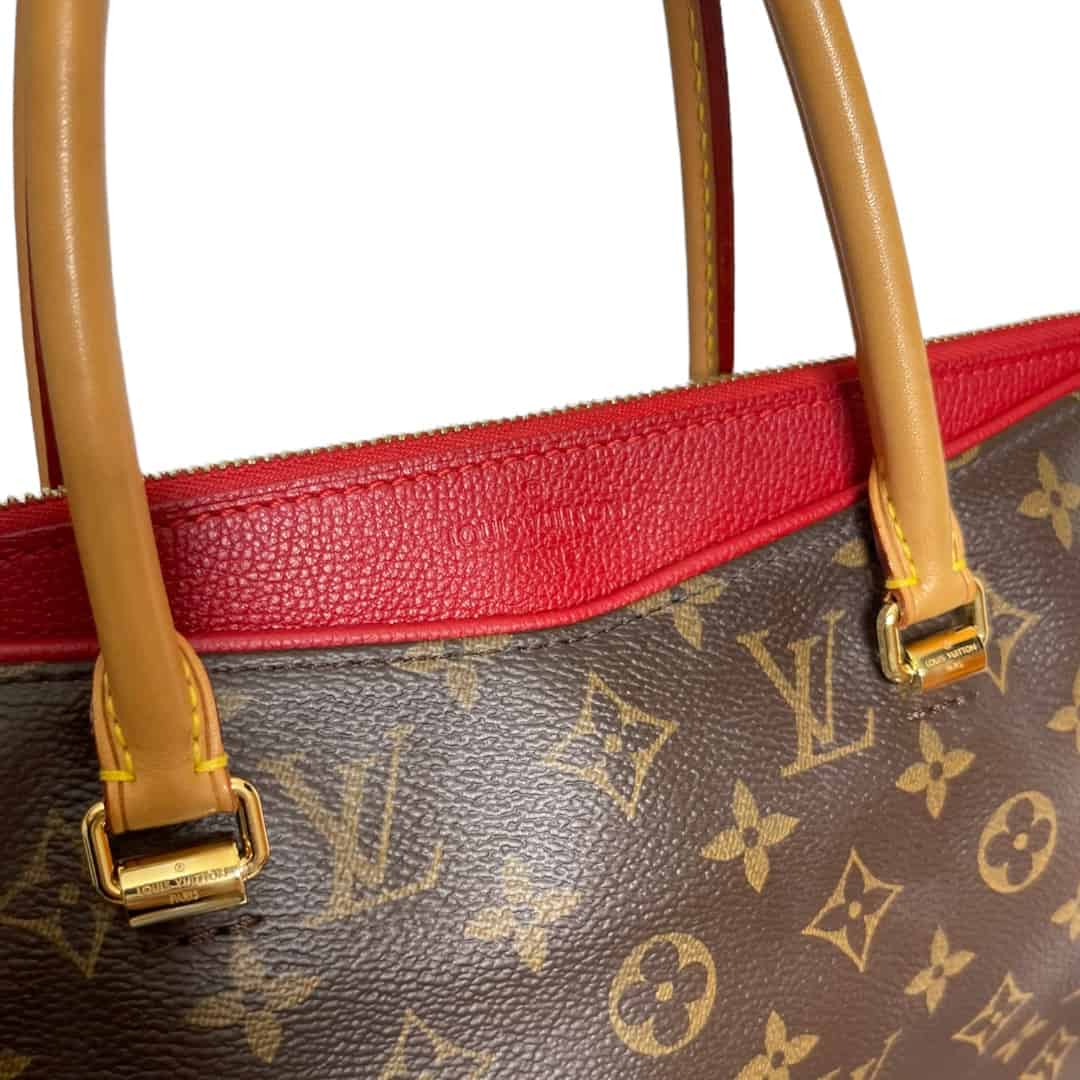 Louis Vuitton Pallas Red Bags & Handbags for Women for sale