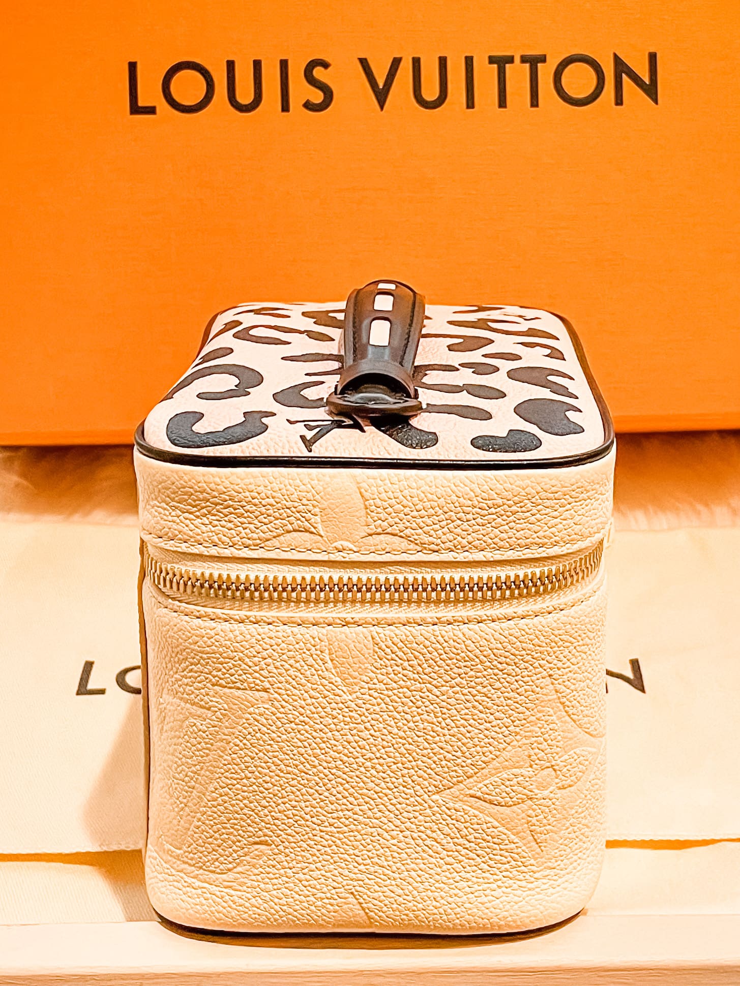 Louis Vuitton Nice Toiletry Pouch Mini Wild at Heart Cream in
