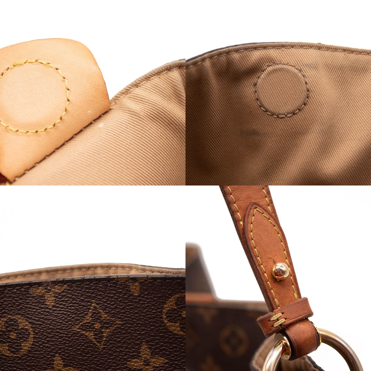 Louis Vuitton Tote Graceful Monogram MM Brown in Coated Canvas/Leather with  Brass - GB
