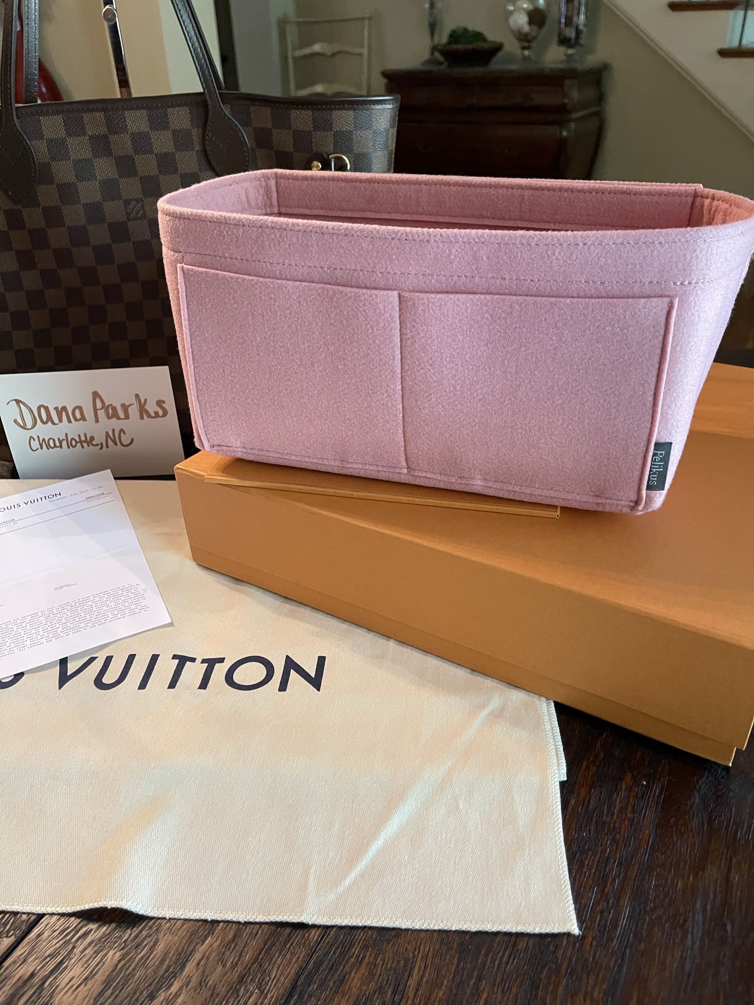 Bag Organizer for Louis Vuitton Easy Pouch On Strap - Zoomoni