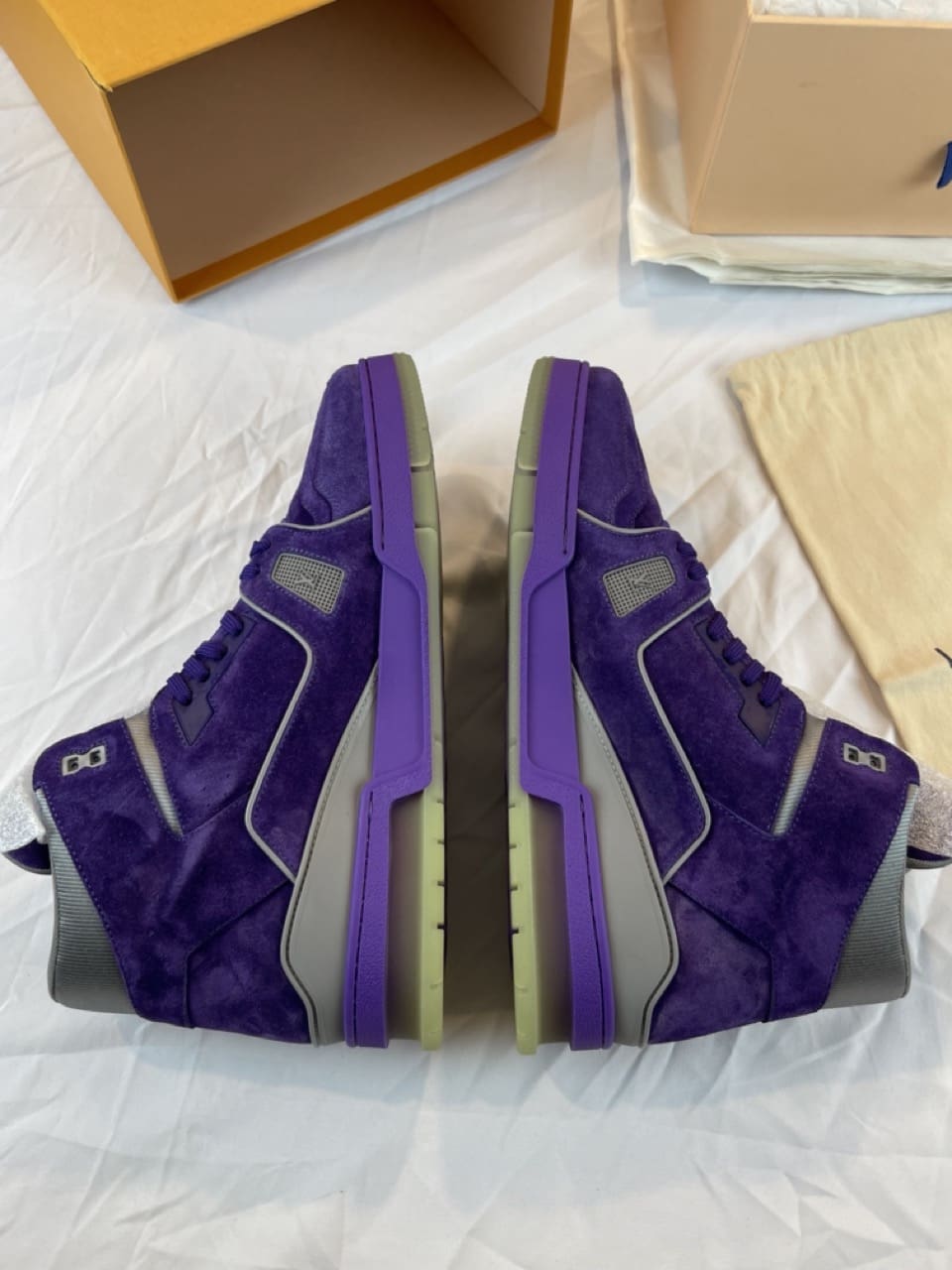 louis vuitton trainers purple