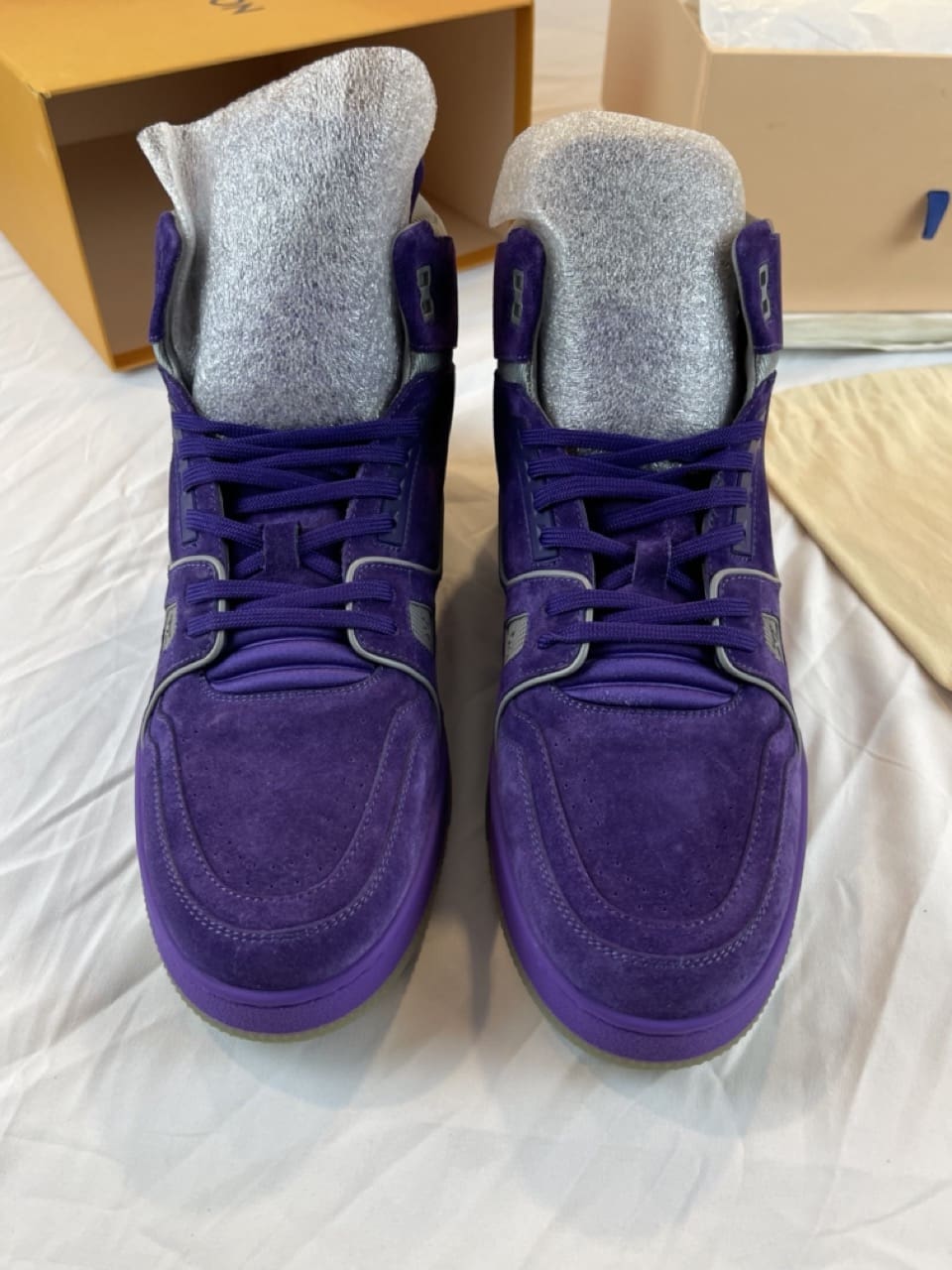LV TRAINER SNEAKER MID-TOP PURPLE SIZE 9 - 1A5DUD - Reetzy