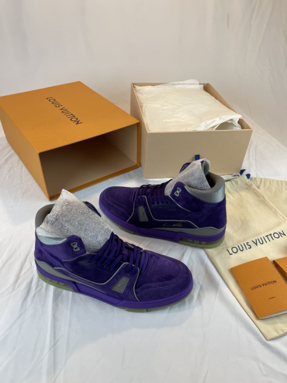 lv sneaker purple