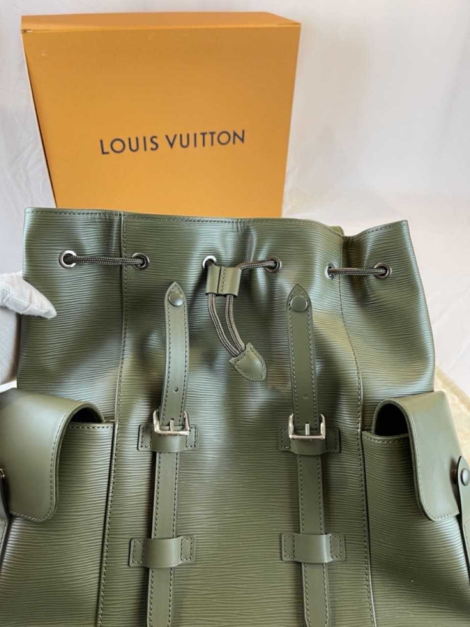 Louis Vuitton Christopher Epi PM Kaki Marron in Epi Leather with  Silver-tone - US