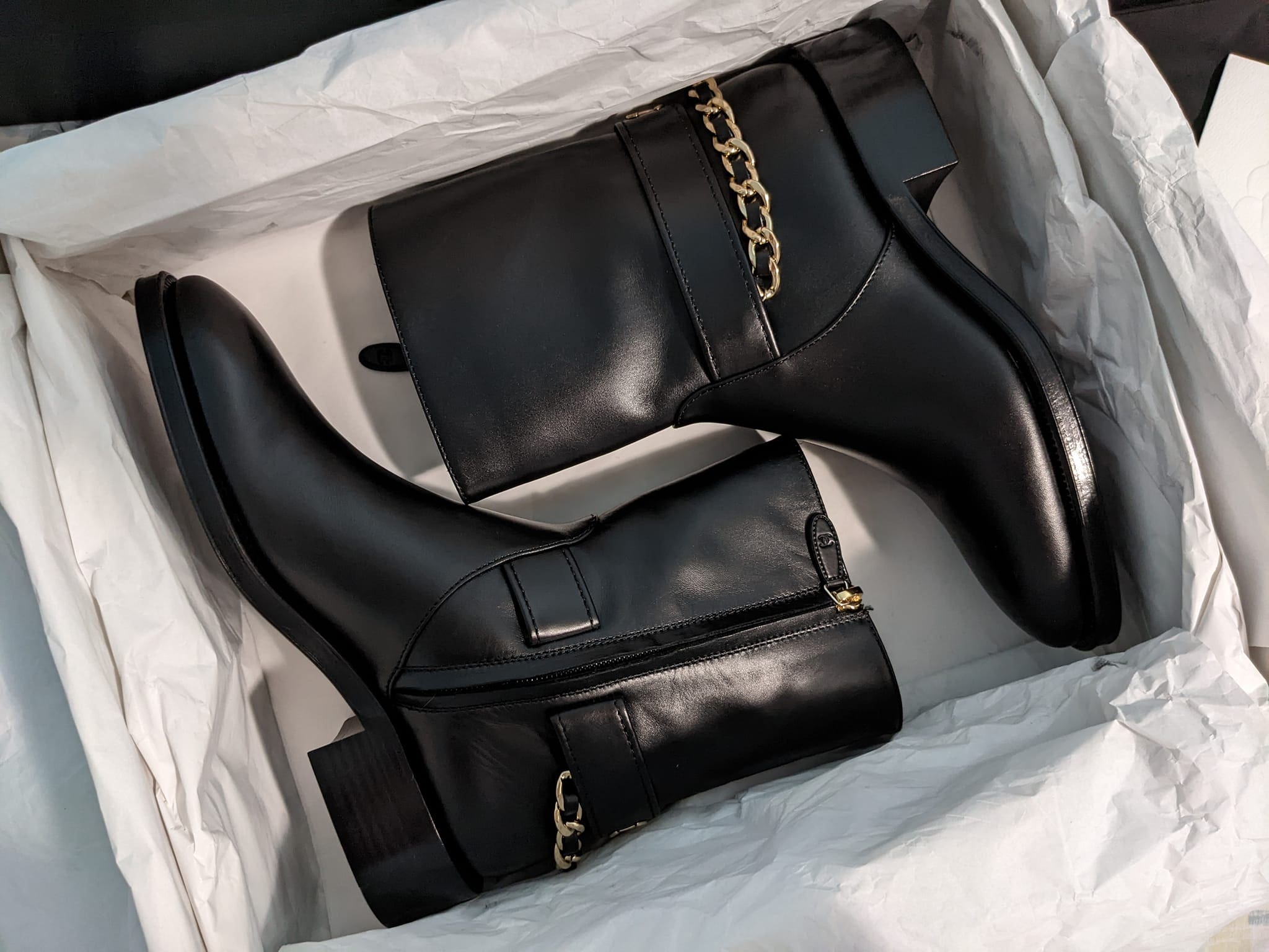 chanel boot sale