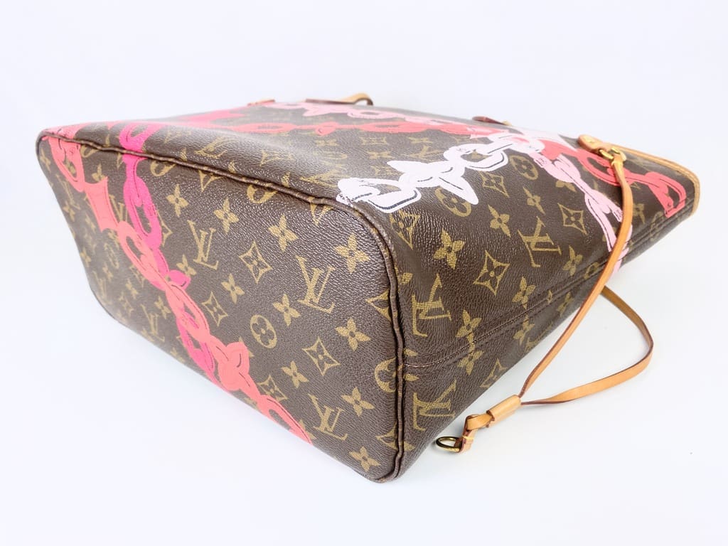 Original Louis Vuitton Neverfull MM Limited Edition Bay chain