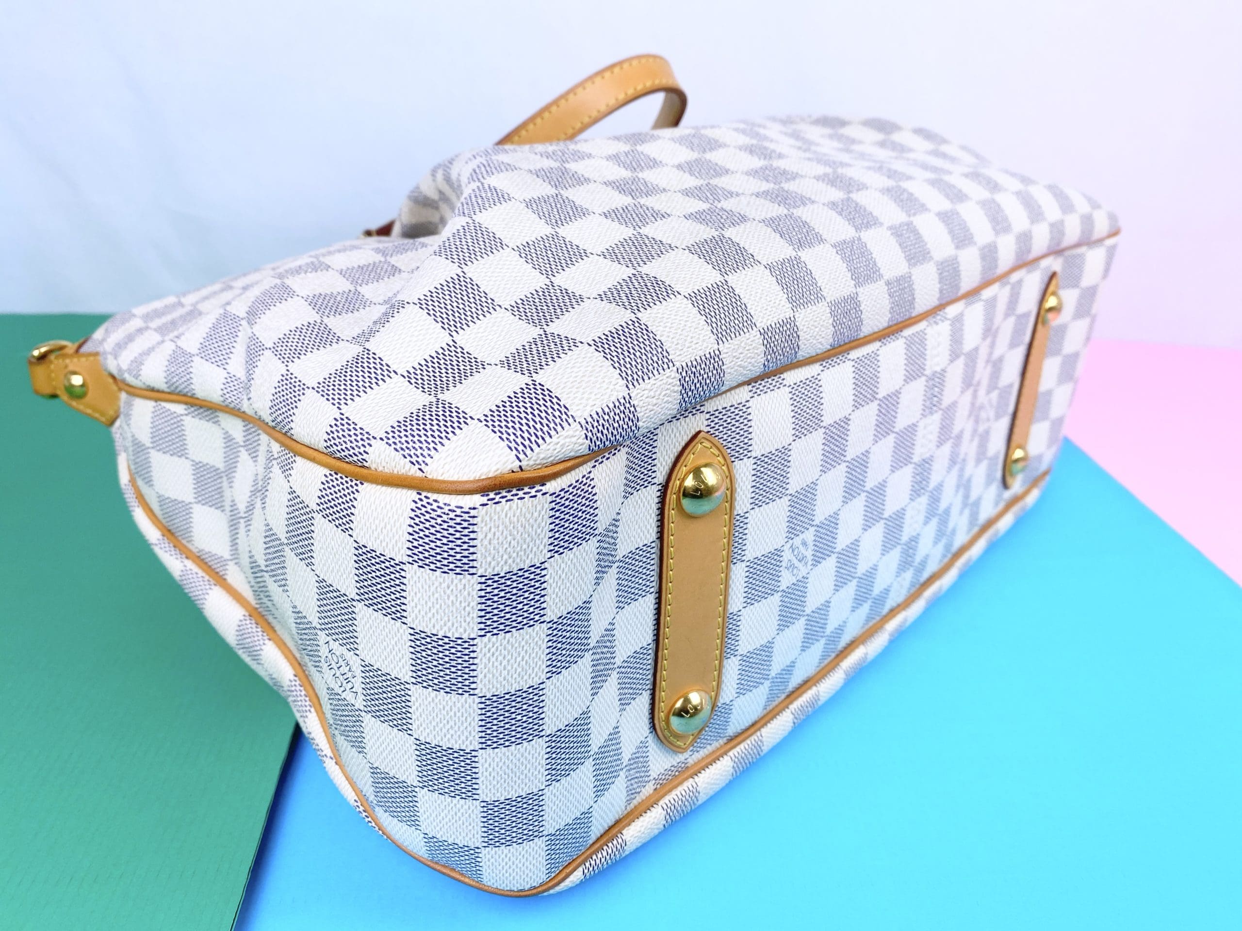 Louis Vuitton, Bags, Discontinued Authentic Lv Siracusa Pm Damier Azur  Crossbody Bag