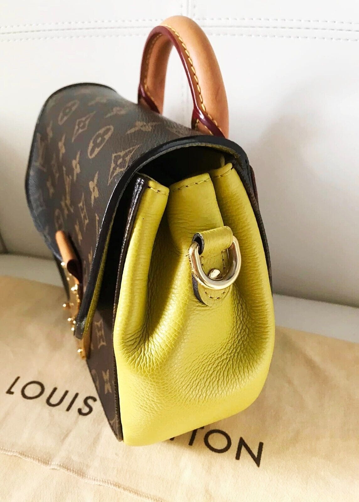 Louis Vuitton Vaugirard Handbag Monogram Canvas with Leather For