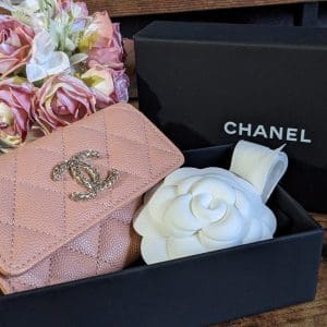 CHANEL Lambskin Quilted Resin CC Heart Zip Wallet Pink 1246213