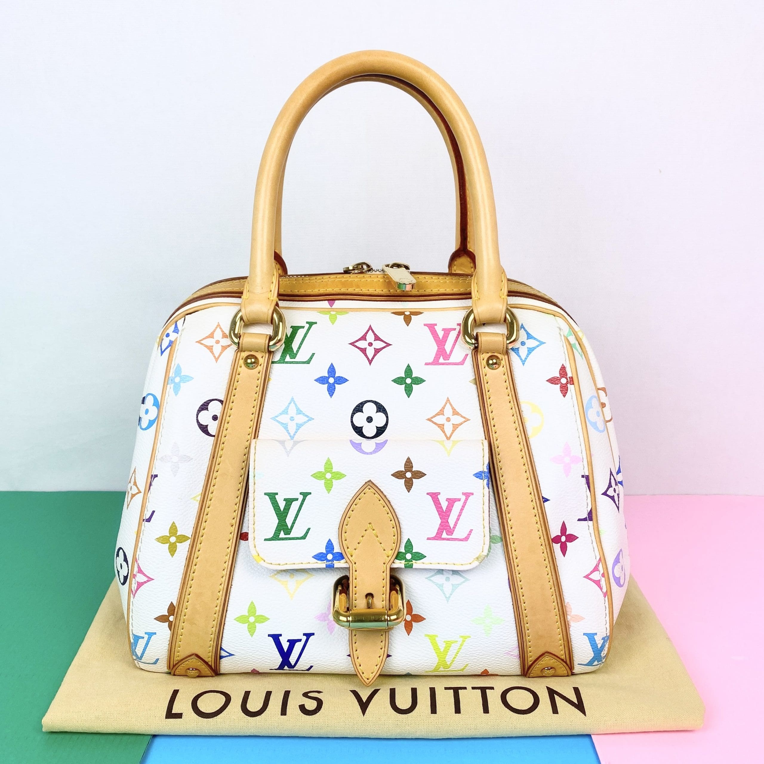 Louis Vuitton - Priscilla Multicolore Canvas Blanc