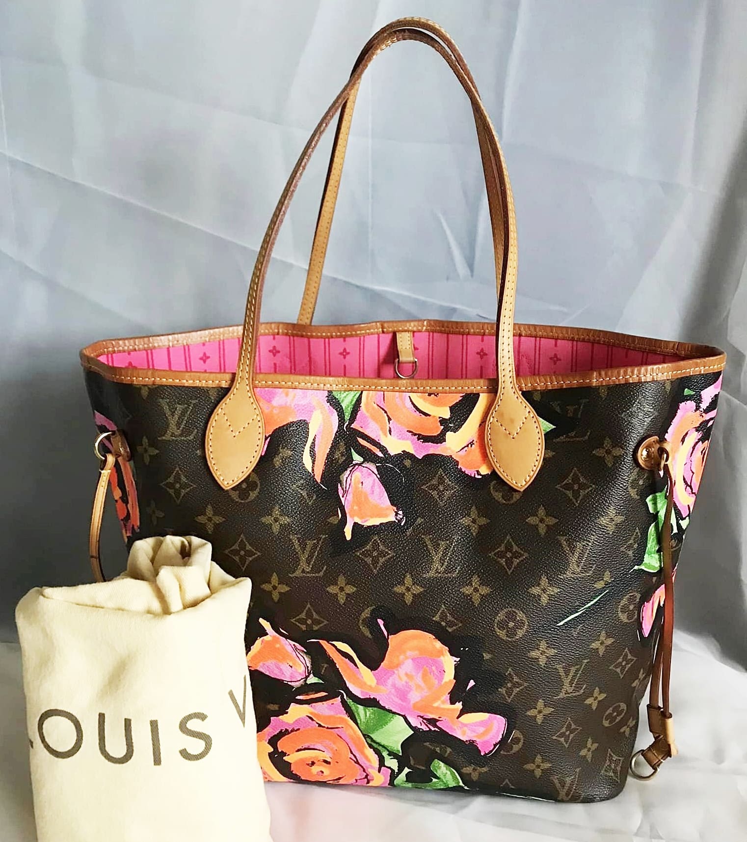 Louis Vuitton Monogram Canvas Limited Edition Stephen Sprouse Roses  Neverfull MM Bag Louis Vuitton