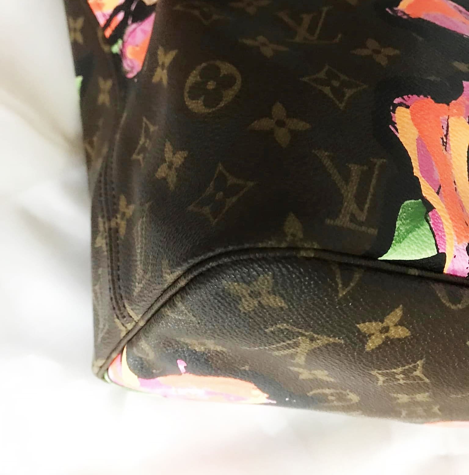 Louis+Vuitton+Neverfull+Stephen+Sprouse+Monogram+Roses+Tote+MM+Multicolor+Canvas  for sale online