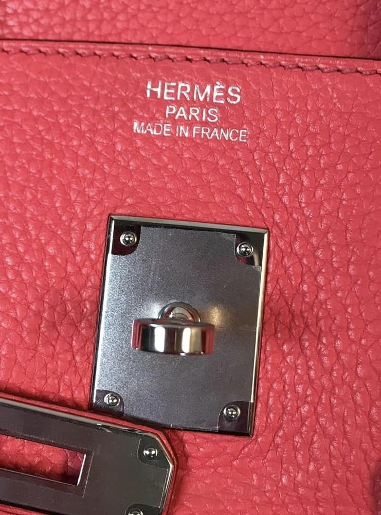 Hermes Birkin 35 Bougainvillier Clemence Leather