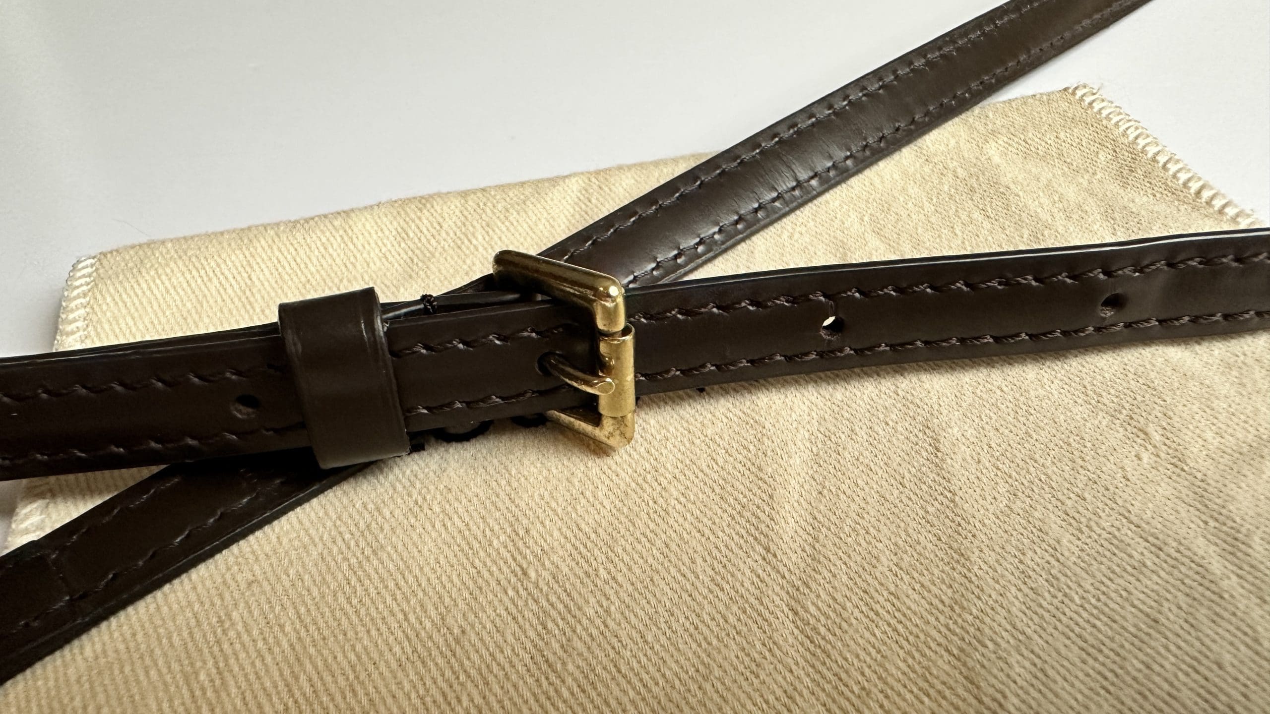 12mm Vachetta Strap for Louis Vuitton Pochette Accessoire 